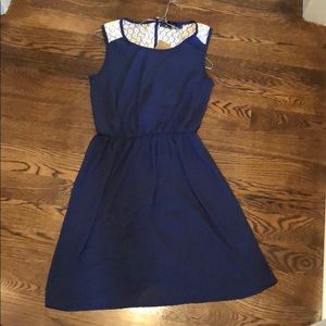 NWT Blue dress with open back